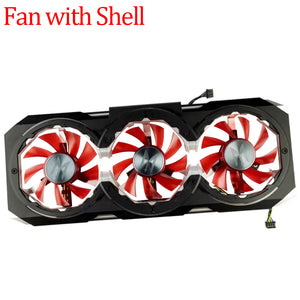 For Galax GeForce GTX 1060 1070 1070Ti 1080 Video Card Fan 75MM FD8015H12C GTX1060 GTX1070Ti GTX1070 GTX1080 GPU Cooling Fan