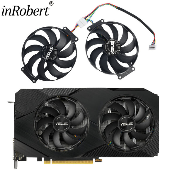 GTX 1660 Ti DUAL EVO Graphics Card Fan For ASUS Dual RTX 2060 SUPER 2070 EVO Video Card Cooling Fan