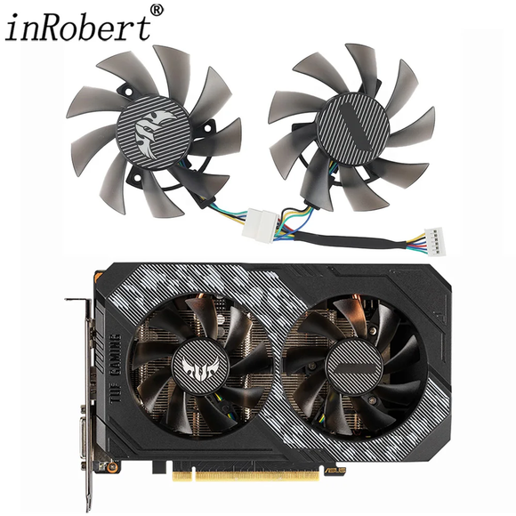 For ASUS TUF Gaming GeForce GTX 1660 1650 RTX 2060 SUPER OC Edition 75MM FD8015U12S T129215BU Graphics Card Cooling Fan