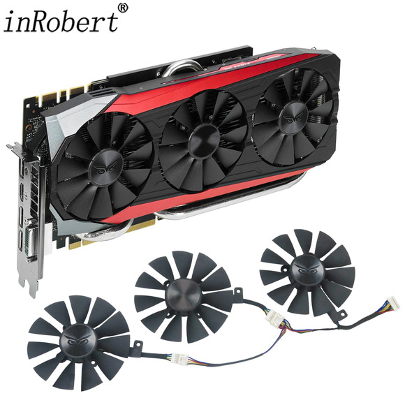 87MM PLD09210S12HH R9390 R9390X GTX980Ti Video Card Fan For ASUS STRIX R9 390 390X GTX 980 Ti Replacement Graphics Card GPU Fan