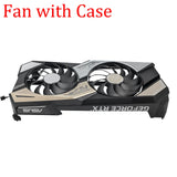 For ASUS KO GeForce RTX 3060Ti 3070 3060 V2 8GB GDDR6 Video Card Fan with Case