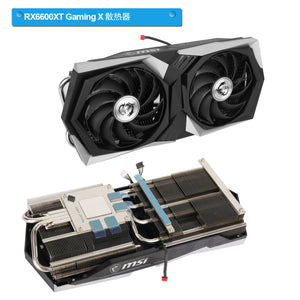 New Original GPU Heatsink For MSI RX 6600 XT 6700 XT GAMING X TRIO Graphics Card Heat Sink Cooling Fan