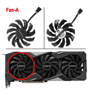 78mm PLD08010S12HH RTX2060 RTX2070 Graphics Card Fan Replacement For Gigabyte RTX 2060 2070 Gaming GPU