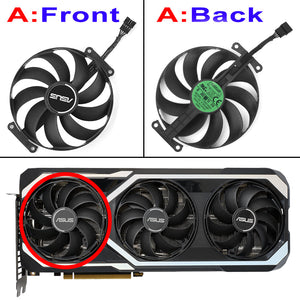 Video Card Fan For ASUS GAMING GeForce RTX 3060 Ti 3070 V2 8GB GDDR6 90MM CF1010U12S RTX3060Ti RTX3070 Graphics Card Cooling Fan