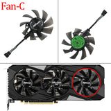 For Asrock AMD Radeon RX 5600 XT Challenger PRO T128015SH 4pin Video Card Replacement Fan