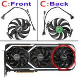 Video Card Fan For ASUS GAMING GeForce RTX 3060 Ti 3070 V2 8GB GDDR6 90MM CF1010U12S RTX3060Ti RTX3070 Graphics Card Cooling Fan