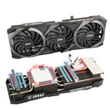 New Original GPU Heatsink For MSI RTX 3080 3080Ti 3090 Ventus 3X Heat Sink Graphics Card Cooling Fan Replacement