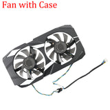 Video Card Fan Replacement For ASUS Dual GTX 1650 1660 Ti OC edition 75MM FD8015U12S GTX1650 GTX1660Ti Graphics Card Cooling Fan