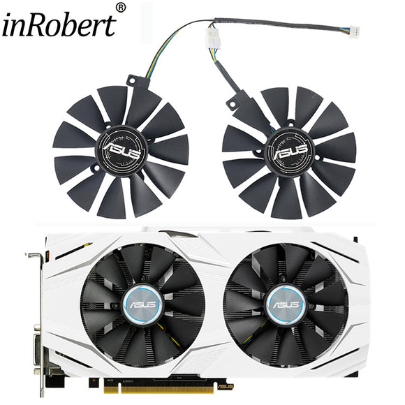 For ASUS Dual Series GTX 1070 1060 RX 480 470 570 PLD09210S12HH 87mm Graphic Card Fan