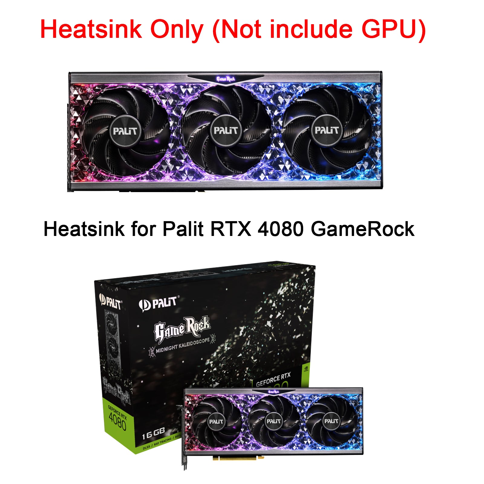 New GPU Heatsink Replacement For Palit RTX 4080 GameRock Graphics