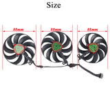 Fan Replacement For ASUS TUF RTX 3060 3060Ti 3070 3070TI 3080 3080Ti 3090 Graphics Video Card Cooling Fan