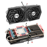 New Original Heatsink Replacement For MSI RTX 3060 / 3060Ti Gaming X Heatsink Sink Cooling Fan