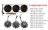 inRobert 78MM T128010SU P104 Mining Video Card Cooling Fan for Gigabyte GTX 1080 Ti Gaming/GTX 1070 G1/AORUS GTX 1060/GTX 980 TI G1 Graphic Card