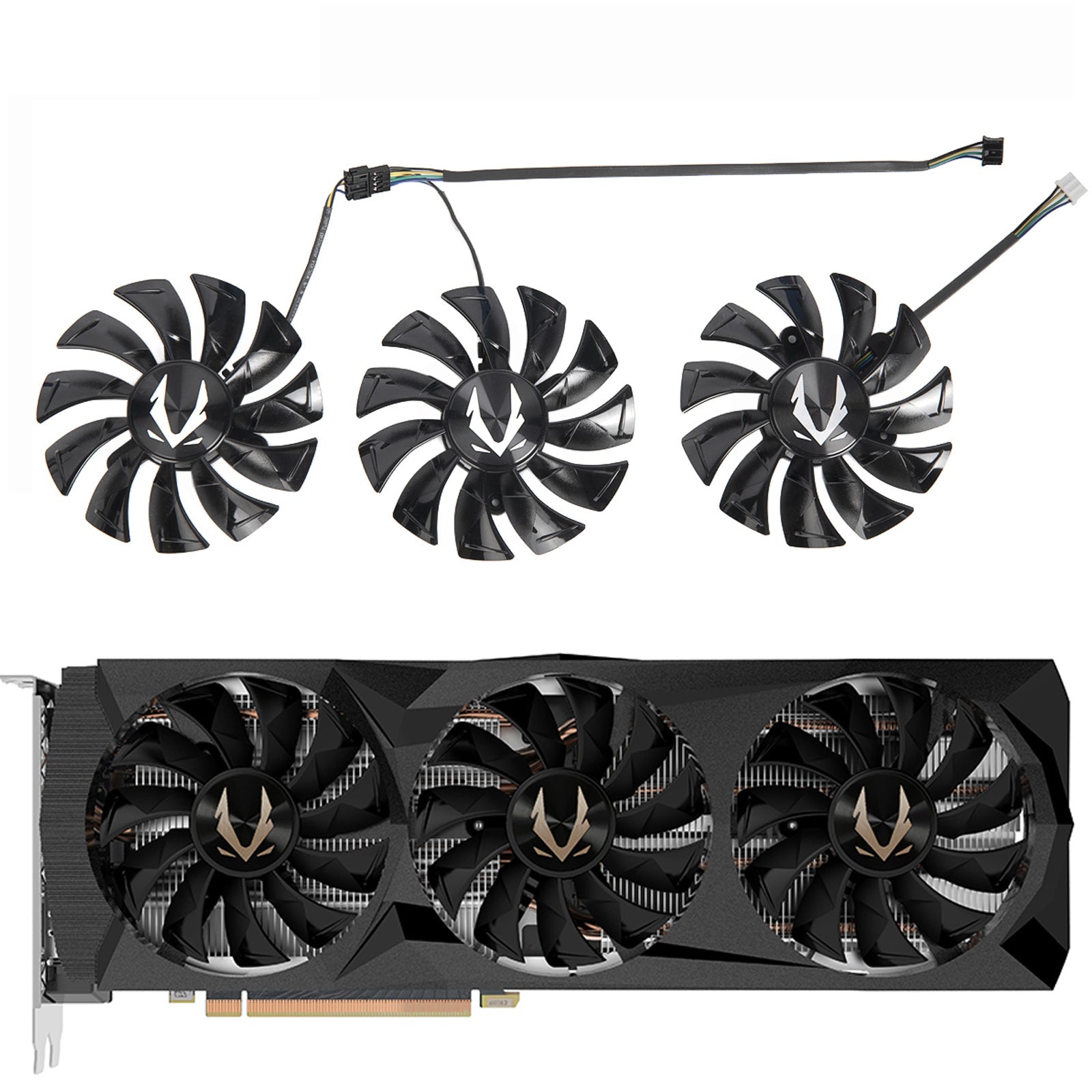 GAS2U mm Triple Graphics Card Fan ZOTAC GAMING RTX  Ti AMP