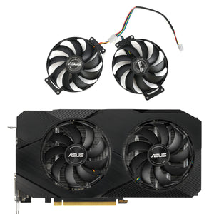 GTX 1660 Ti DUAL EVO Graphics Card Fan For ASUS Dual RTX 2060 SUPER 2070 EVO Video Card Cooling Fan