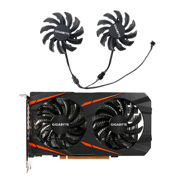 78MM T128010SU PLD08010S12HH 4Pin RX550 RX560 Cooling Fan for Gigabyte GTX1050Ti 1050 RX 550 560 Graphics Card