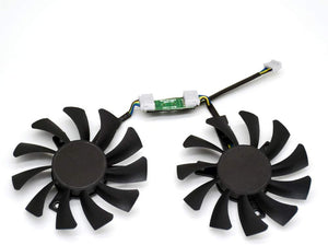 inRobert 75mm GA81S2U DC 12V 0.38A 4Pin Cooler Fan Video Card Fan Replacement for Zotac GTX 970 Dual Fan Graphic Card