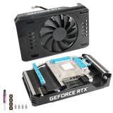 DIY ITX 18cm Heatsink For Palit RTX 3060 Ti Graphics Card with Backplate