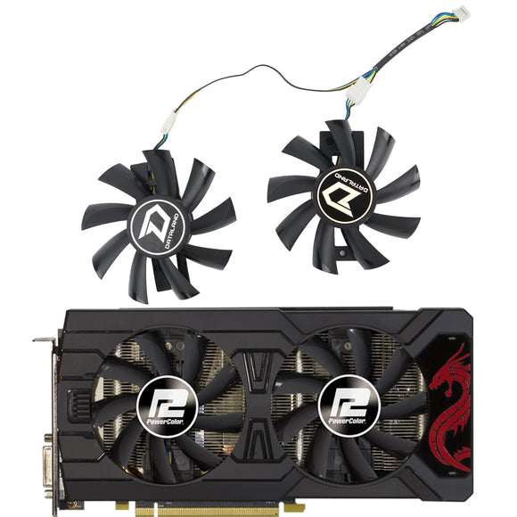 inRobert GA92B2U RX 570 GPU FAN For PowerColor Radeon Red Dragon RX 570 Dual Cool Cards Cooling Replacement Fan Cooler