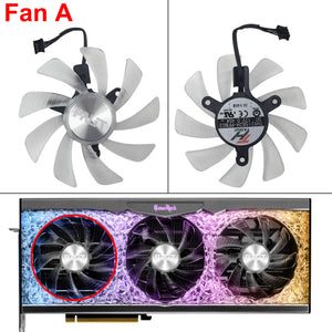 Fan Replacement For Palit RTX 3090 Ti 4070 Ti GameRock Classic Video Card Cooling Fan