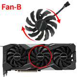 77mm PLD08010S12HH RTX2060 RTX2070 Graphics Card Fan Replacement For Gigabyte RTX 2060 2070 Gaming GPU