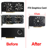 DIY ITX 18cm Heatsink For Palit RTX 3060 Ti Graphics Card with Backplate