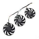 inRobert T129215SU 4 pin + 6pin +7 pin GPU Cooler Video Card Replacement Fan for ASUS RTX 2060 2070 2080 5700 Gaming Graphics Card Fan