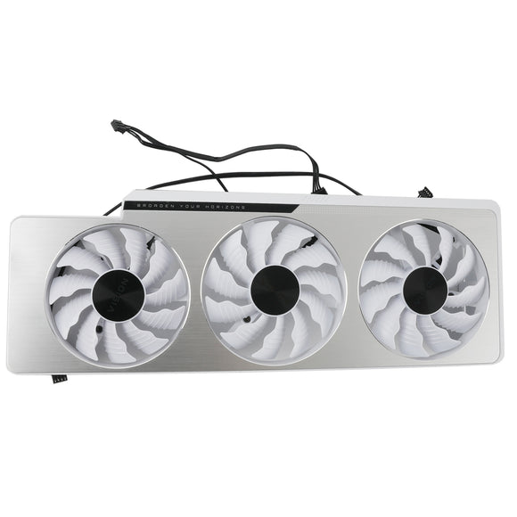 White Graphics Card Fan Replacement For Gigabyte RTX 3070 Ti 3080 3090 Cooler with Shrouds