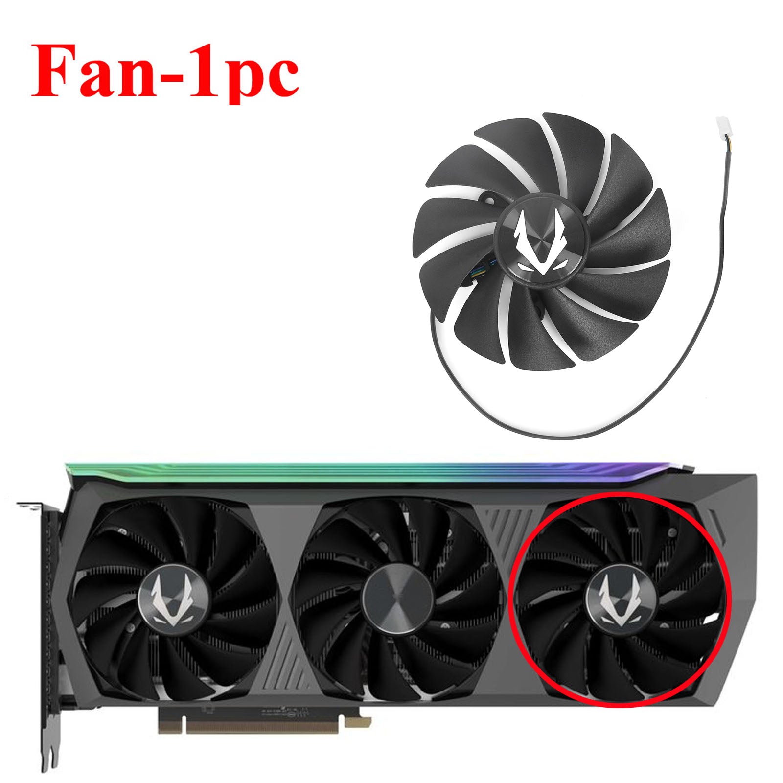 88mm GA92S2U RTX3070 RTX3080 Graphics Card Fan for Zotac RTX