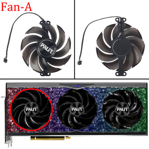 Fan Replacement For Palit RTX 4070 Ti 4080 4090 GameRock Graphics Card Cooling Fan TH9520B2H-PCB01