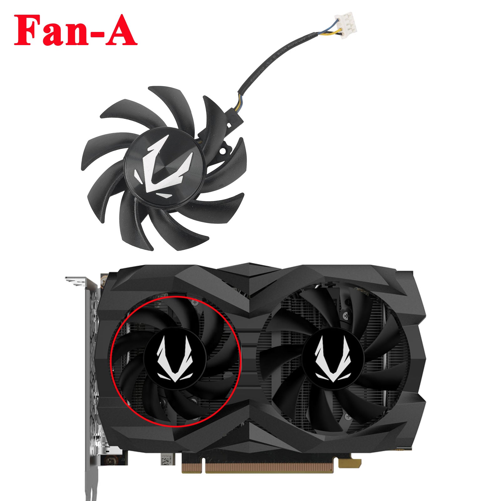 GPU Fan Replacement For ZOTAC GAMING GTX 1660 SUPER Twin Fan