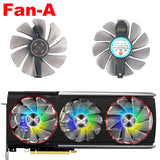 Transparent LED Cooling Fan For Sapphire RX 5700 XT Nitro+ Graphics Card Fan Replacement