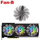 Transparent LED Cooling Fan For Sapphire RX 5700 XT Nitro+ Graphics Card Fan Replacement