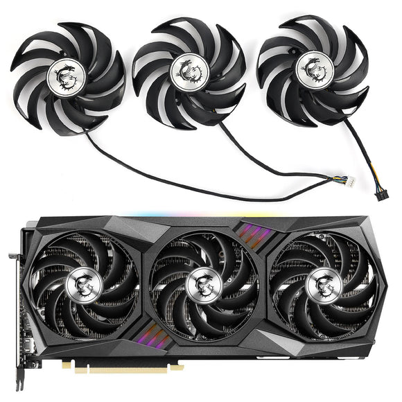 90mm PLD09210B12HH Cooler Fan Replacement For MSI RTX 3070 3070Ti 3080 3080Ti 3090 Gaming X TRIO 12G RX 6800 GPU