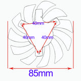 inRobert FD7010H12S 85mm Dual-X Fan for Sapphire HD7950 R9 270X 280X HD7870 HD7950 HD7850 HD6850 PNY NVIDIA GTX 1070 Graphics Card Cooling Fan