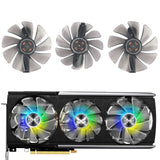 Transparent LED Cooling Fan For Sapphire RX 5700 XT Nitro+ Graphics Card Fan Replacement