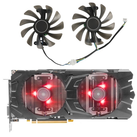 95MM GPU Fan with Red LED Light For KFA2 GALAXY GTX 1070 1070Ti 1080 EX Graphics Card Cooling Fan Replacement