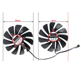 95mm RX 5600XT RX 5700XT GPU Fan Replacement For XFX RX 5600 5700 XT Graphics Card Cooling Fan FDC10U12S9-C